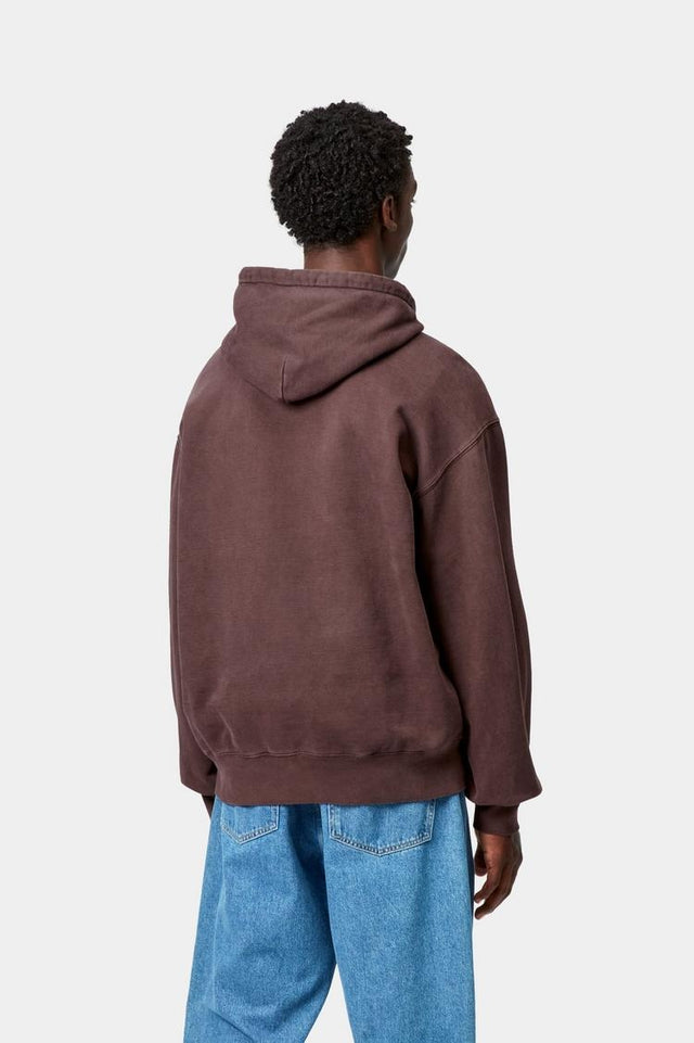Carhartt WIP Hooded Vista Sweat Bruin Heren
