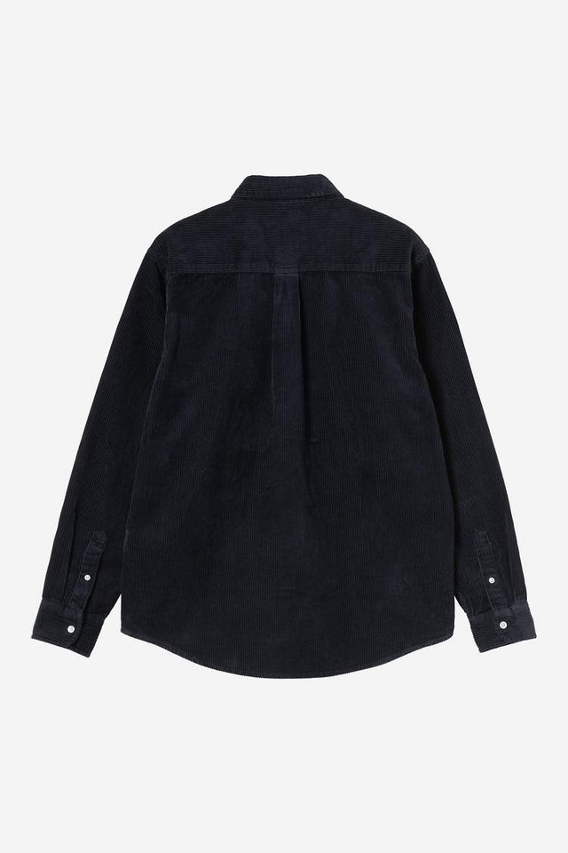 Carhartt WIP L/s Madison Cord Shirt Donkerblauw Heren