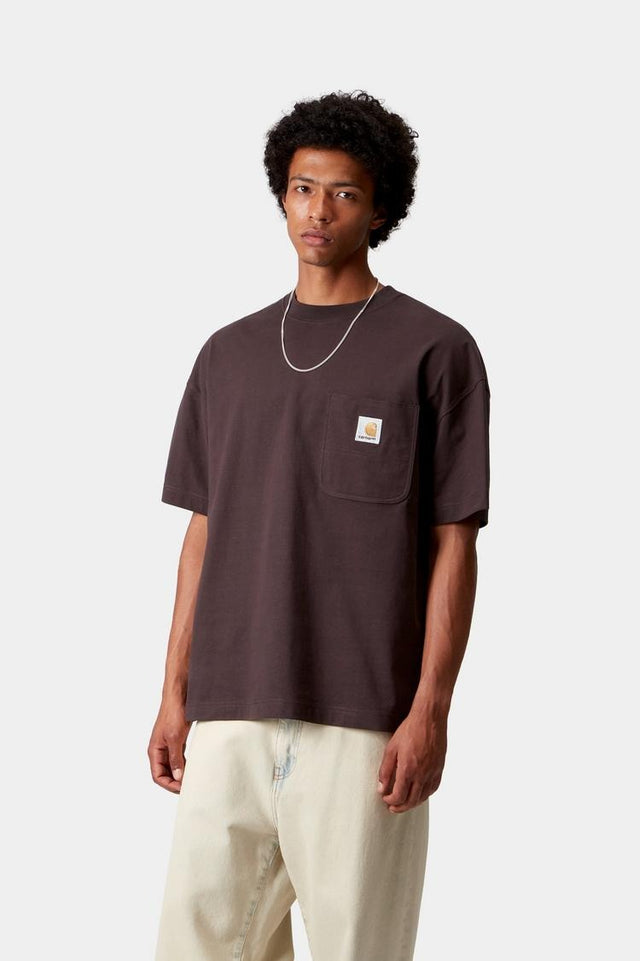 Carhartt WIP S/s Work Pocket T-shirt Bruin Heren