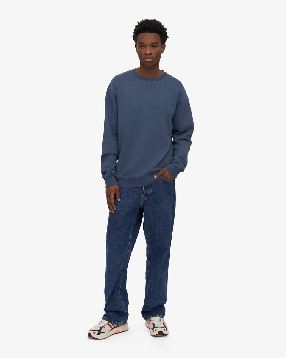 Colorful Standard Classic Organic Crew Blauw Unisex