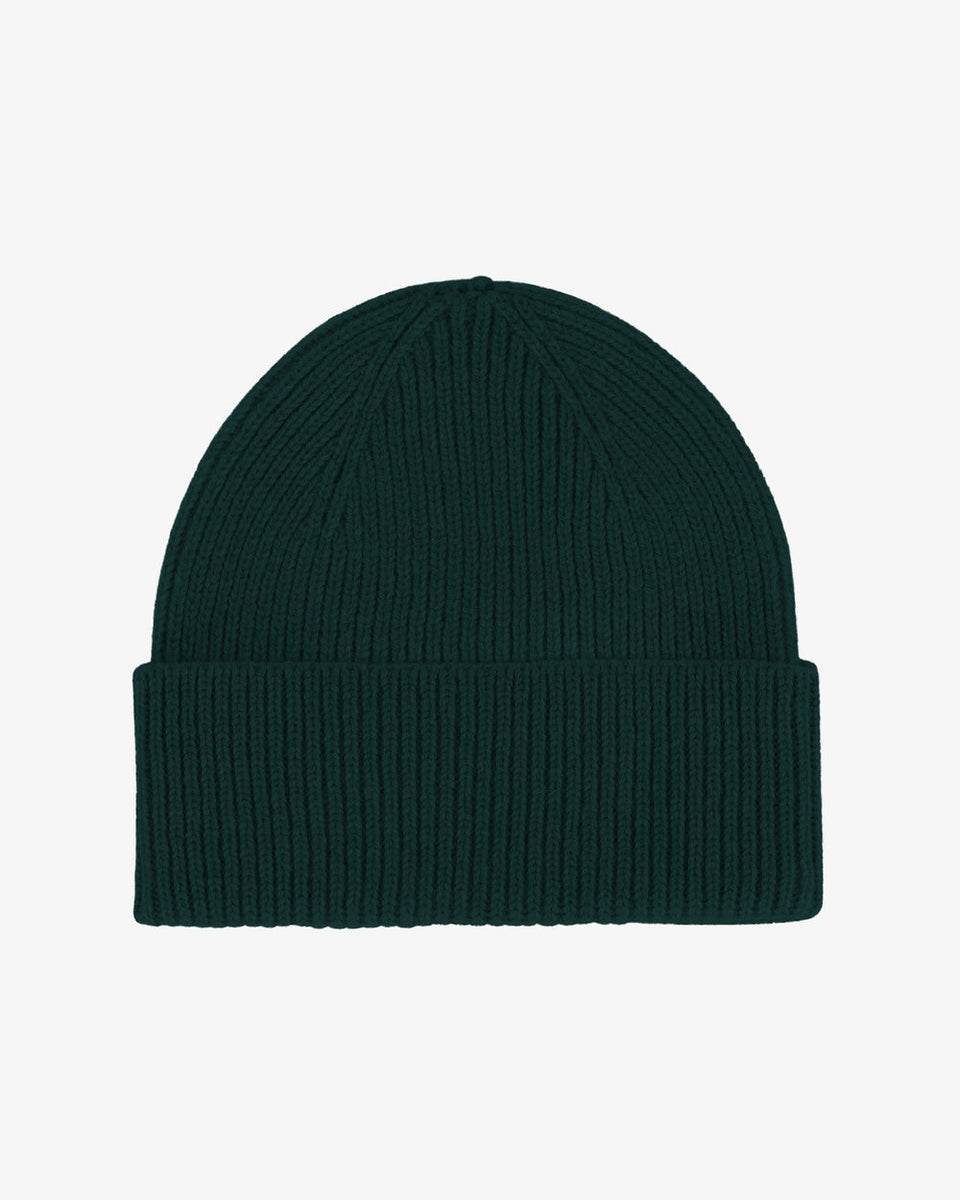 Colorful Standard Merino Wool Beanie Donkergroen Heren