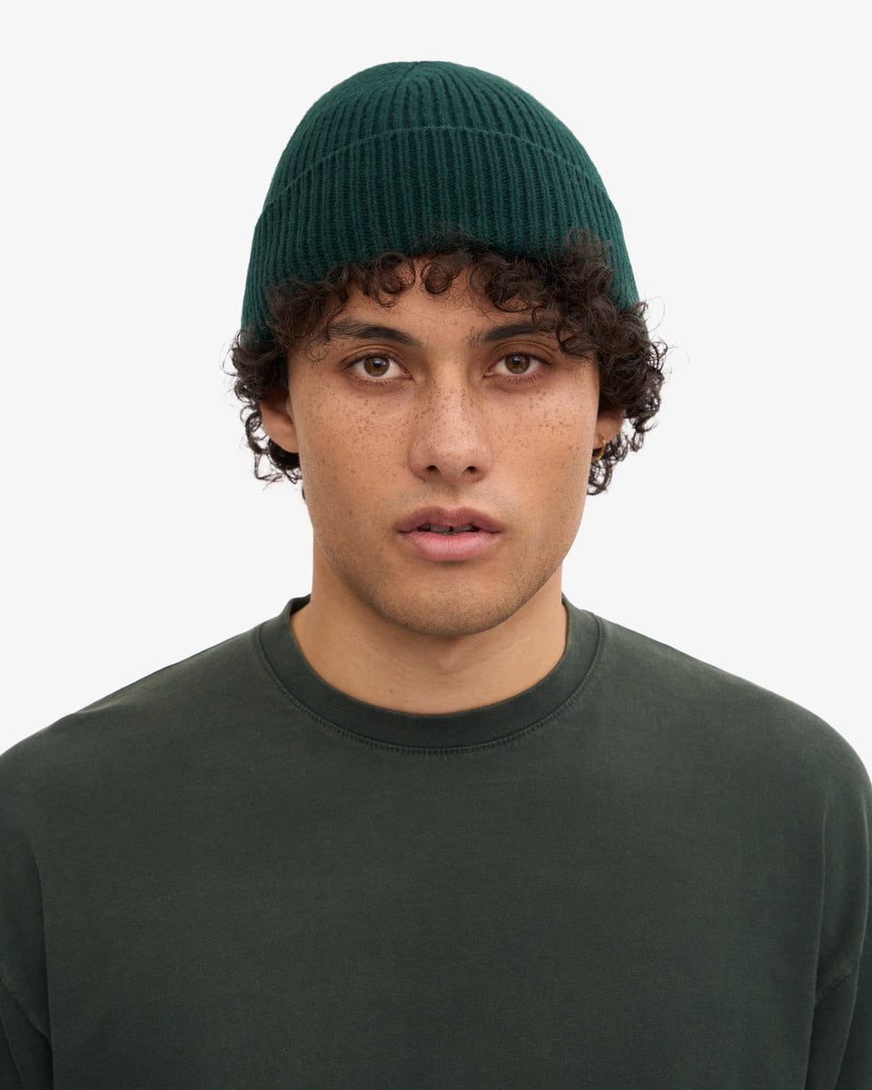 Colorful Standard Merino Wool Beanie Donkergroen Heren