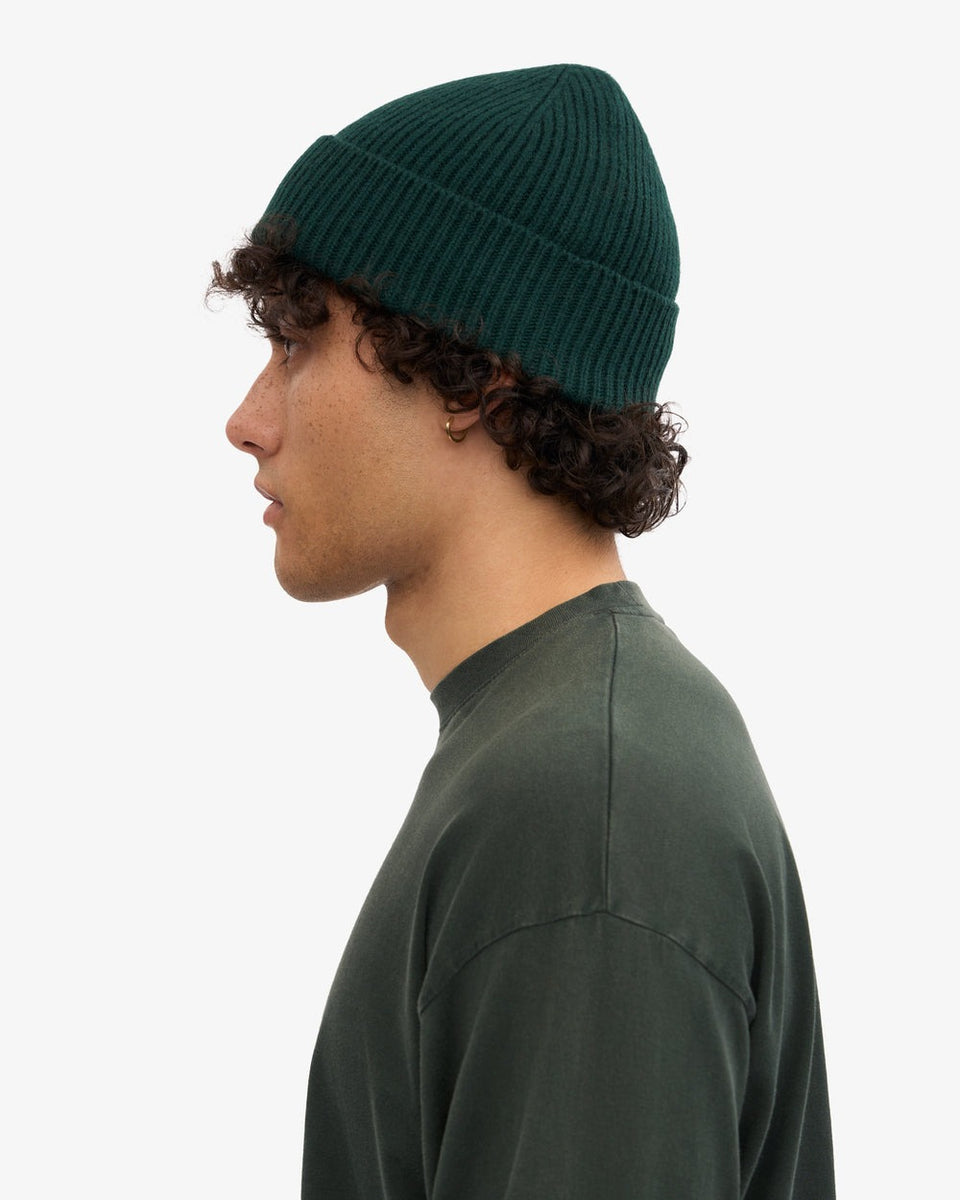 Colorful Standard Merino Wool Beanie Donkergroen Heren