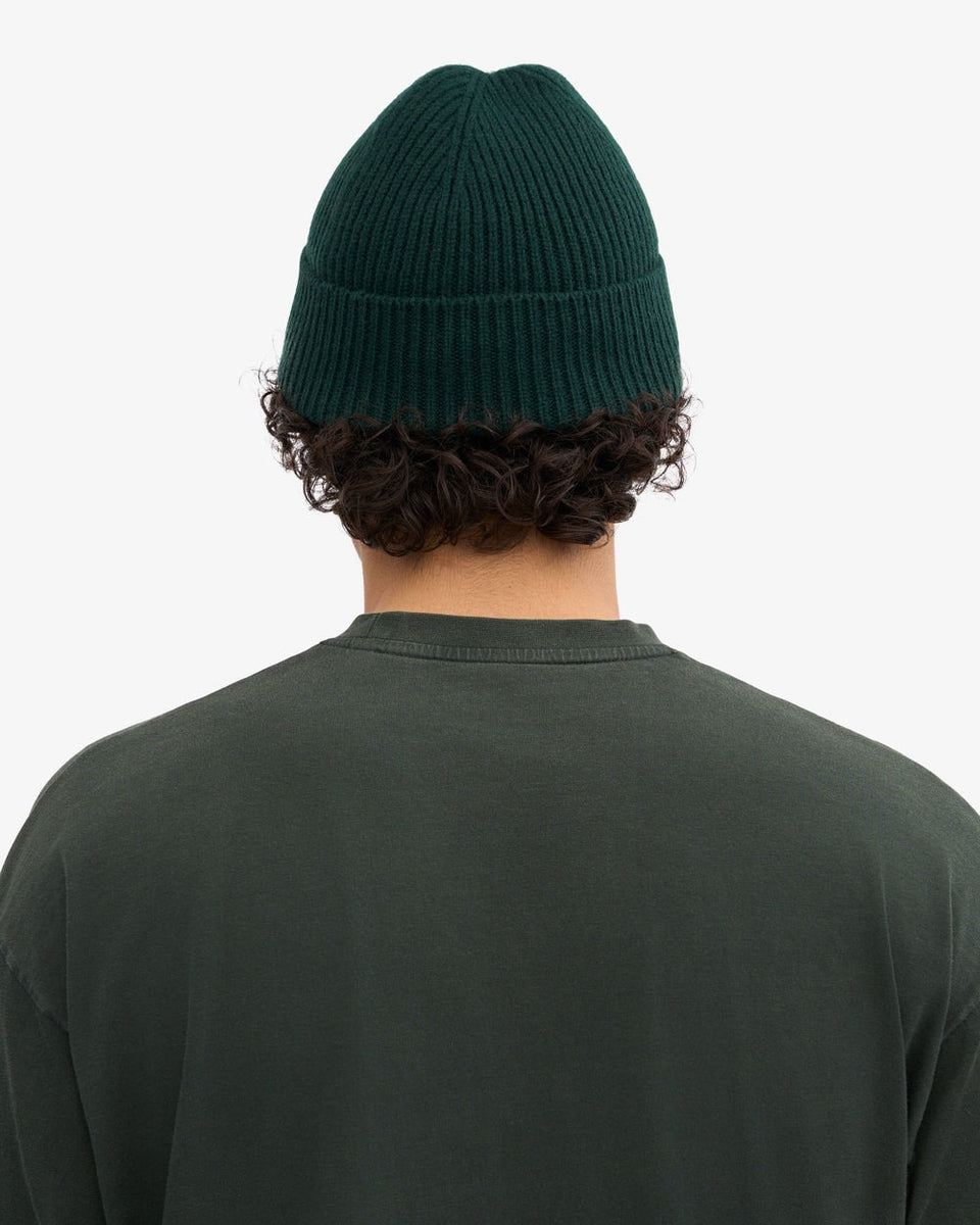 Colorful Standard Merino Wool Beanie Donkergroen Heren