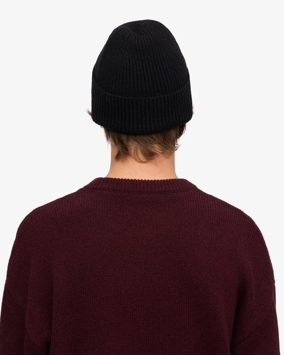 Colorful Standard Merino Wool Beanie Zwart Heren