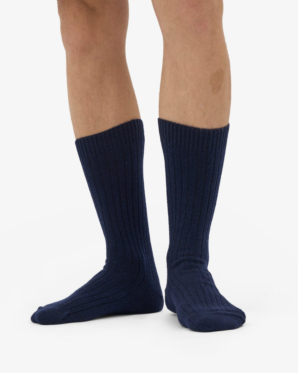 Colorful Standard Merino Wool Blend Socks Donkerblauw Heren