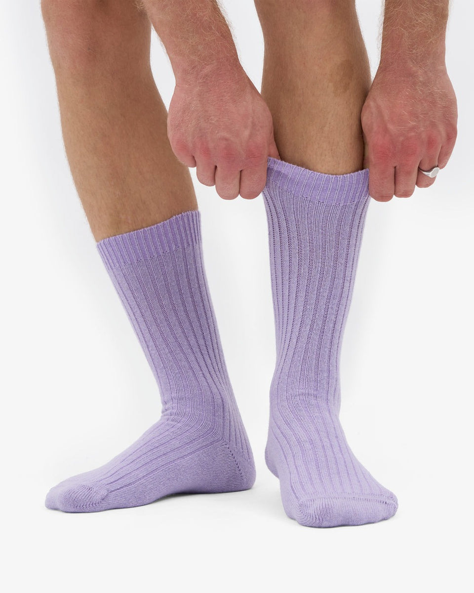 Colorful Standard Merino Wool Blend Socks Lichtpaars Heren