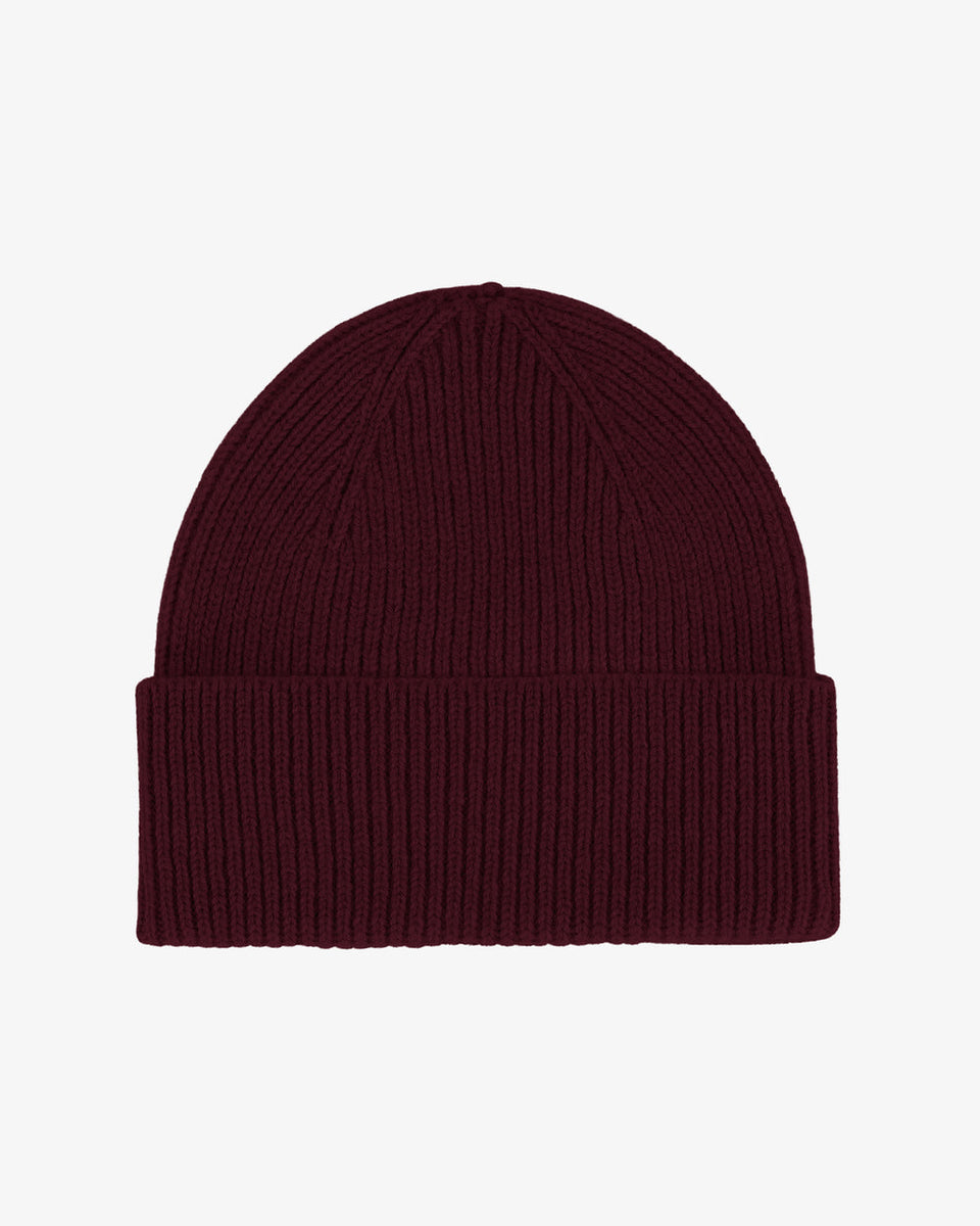 Colorful Standard Merino Wool Hat Donkerrood Dame