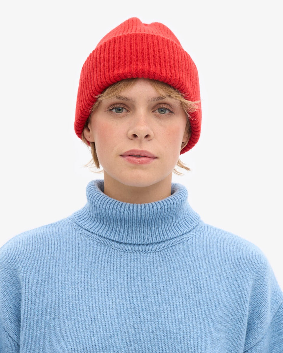 Colorful Standard Merino Wool Hat Rood Dames