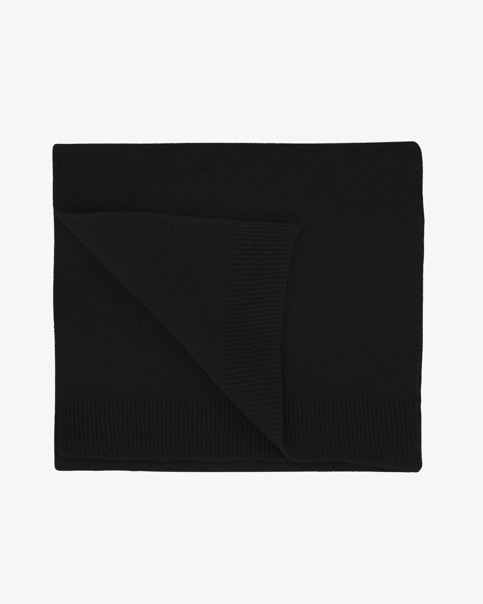 Colorful Standard Merino Wool Scarf Zwart Heren