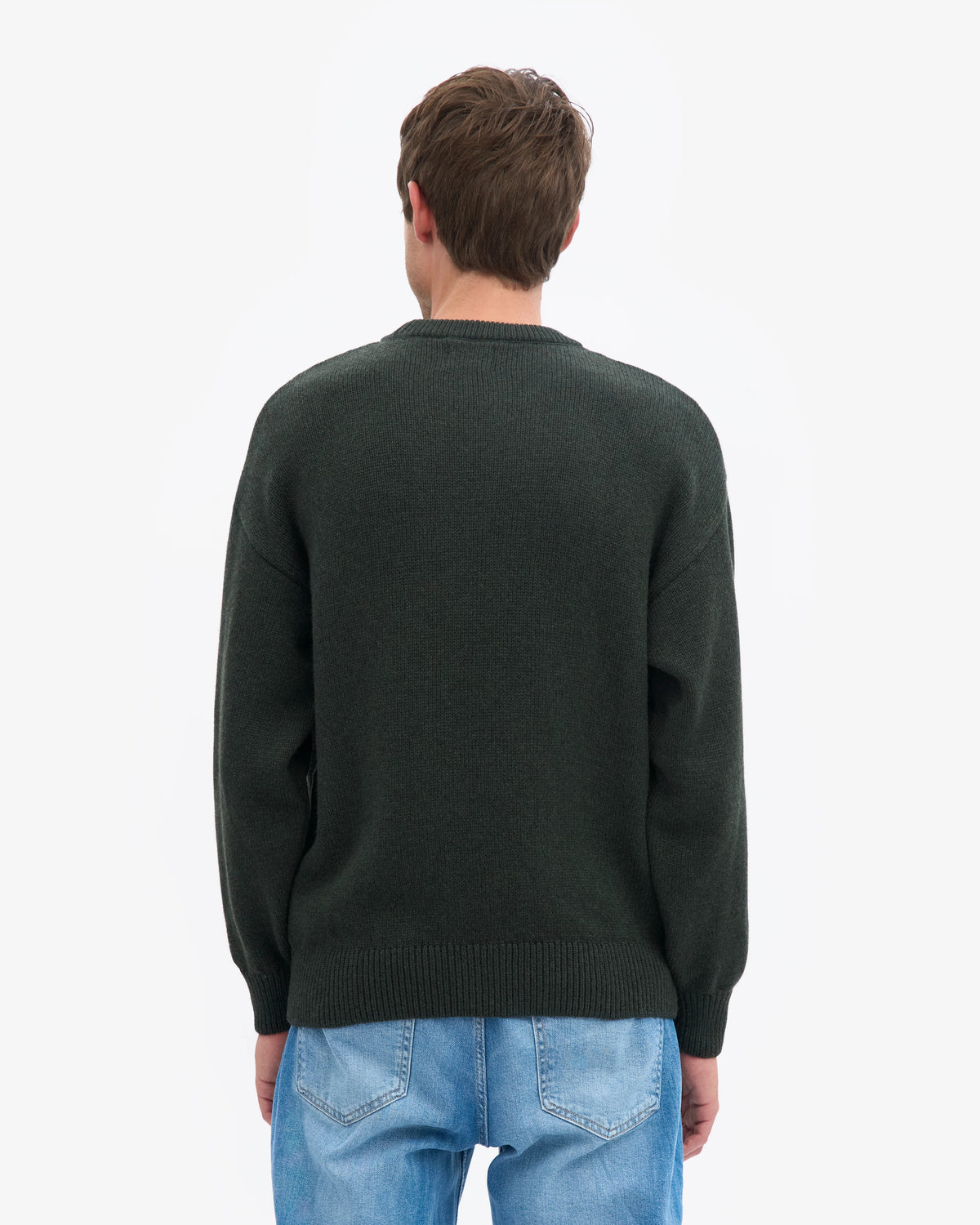 Oversized Merino wool crew