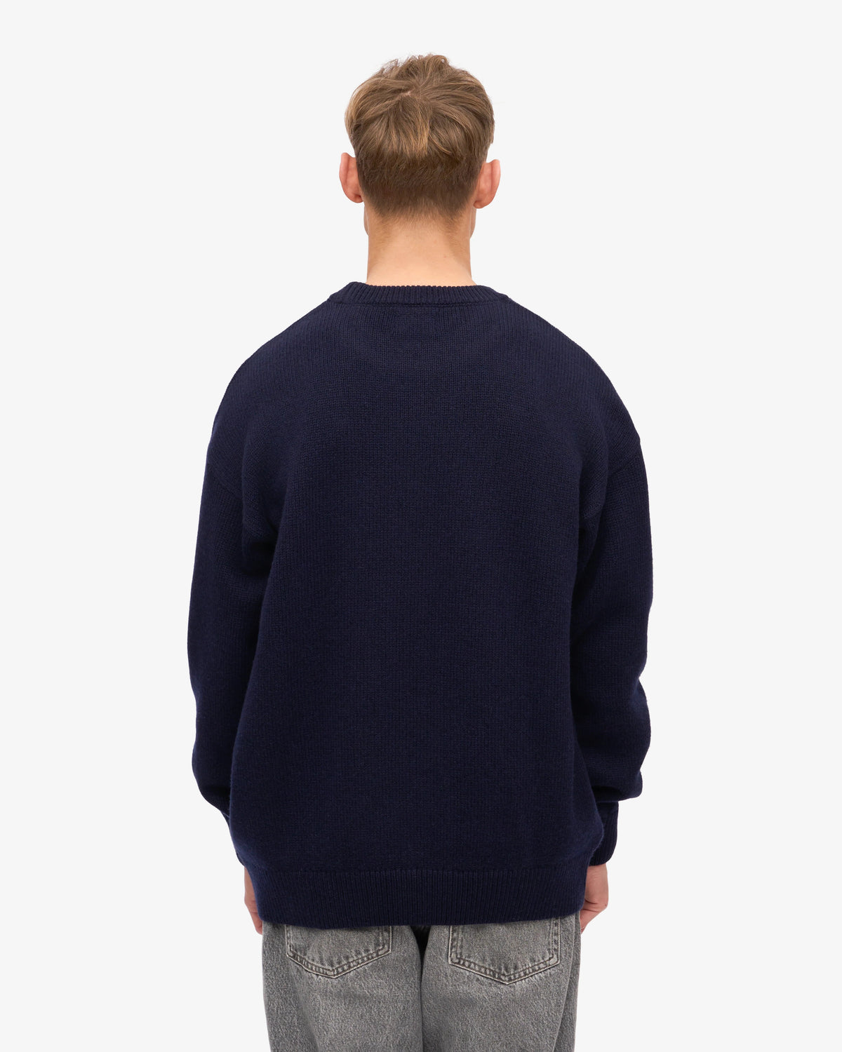 Oversized Merino wool crew