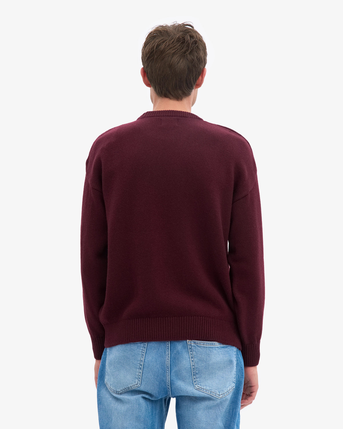 Oversized Merino wool crew