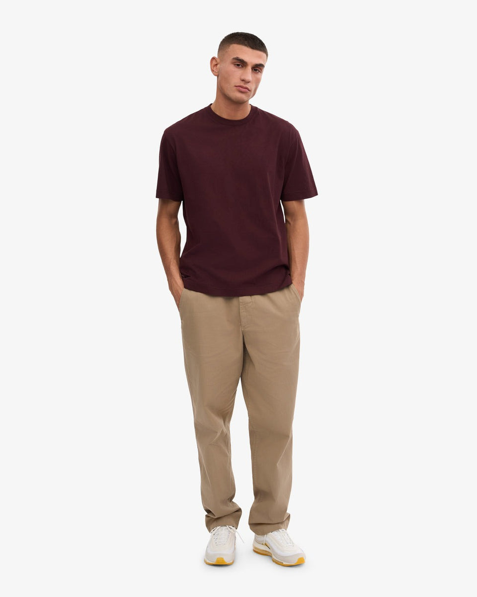 Colorful Standard Oversized Organic T-shirt Donkerrood Unisex