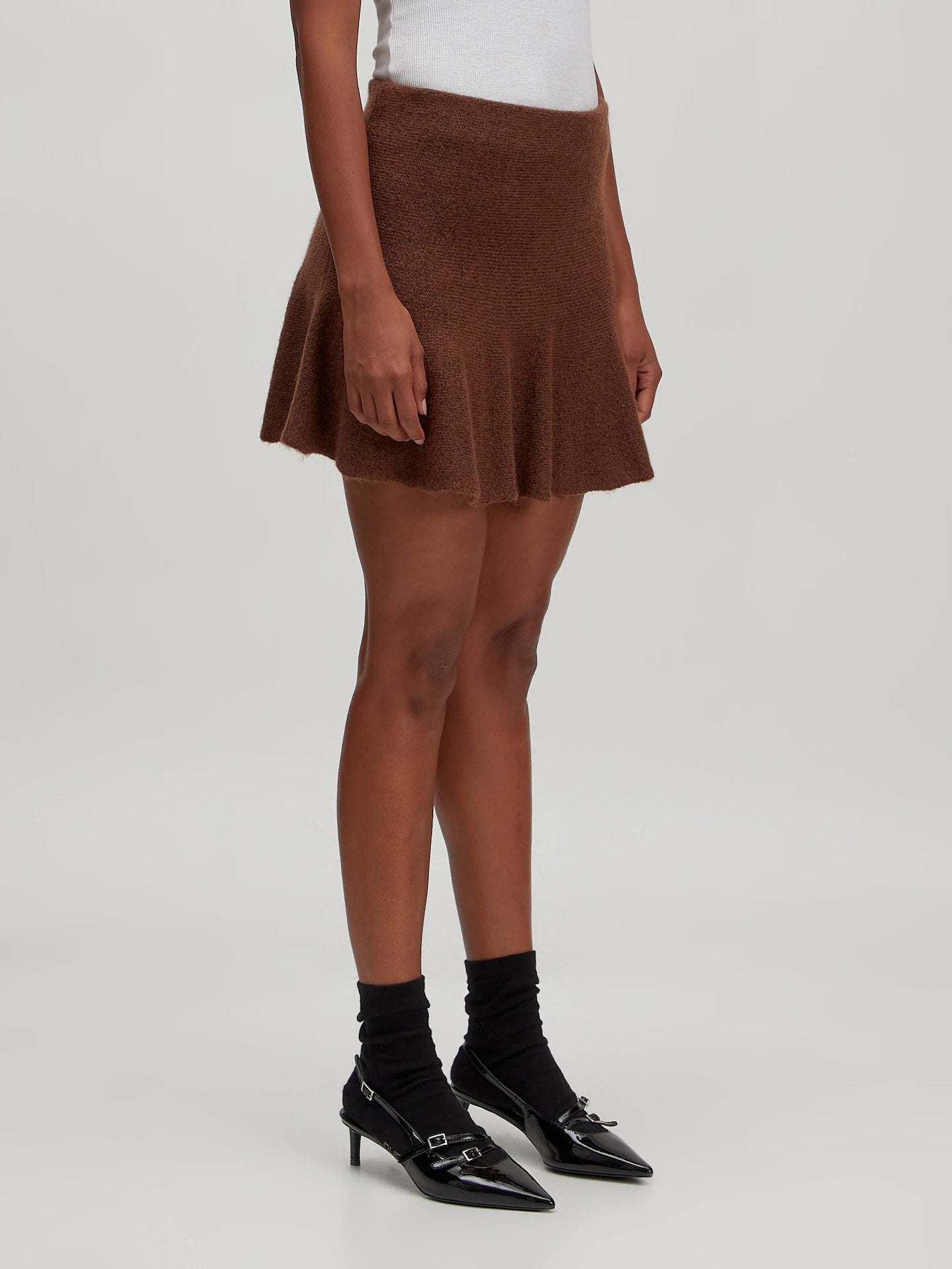 Edited Adalee Knit Skirt Bruin Dames
