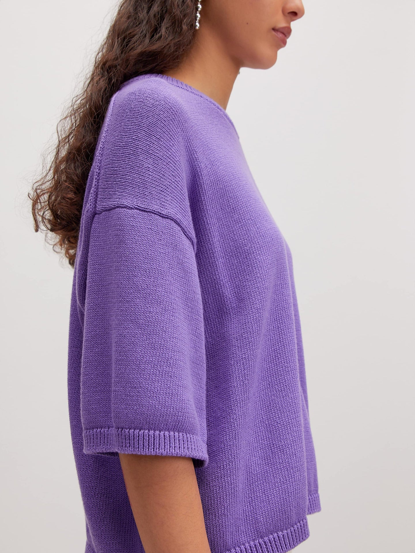 Edited Ashley Knit Shirt Paars Dames