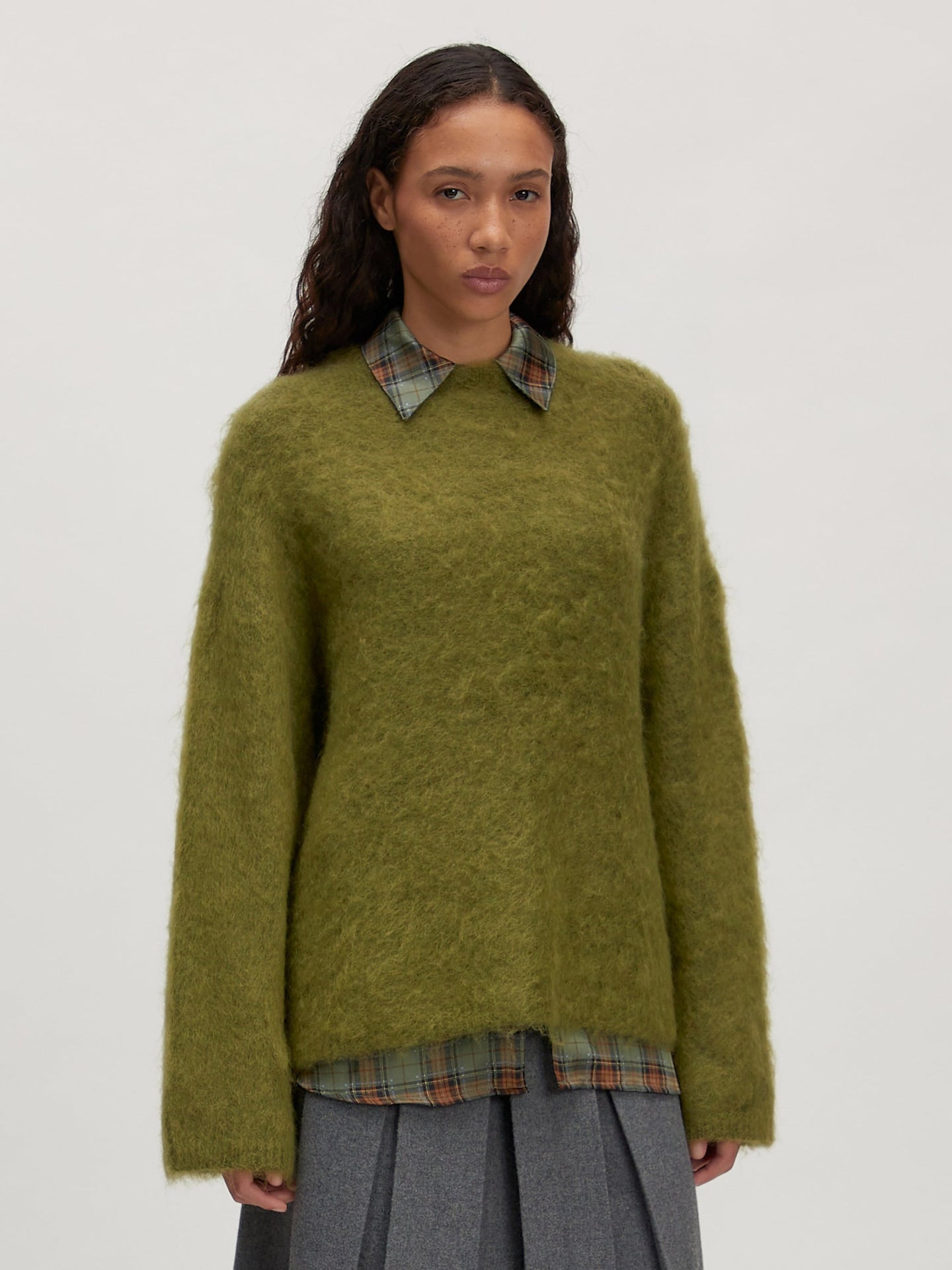 Edited Bailee Mohair Jumper Groen Dames