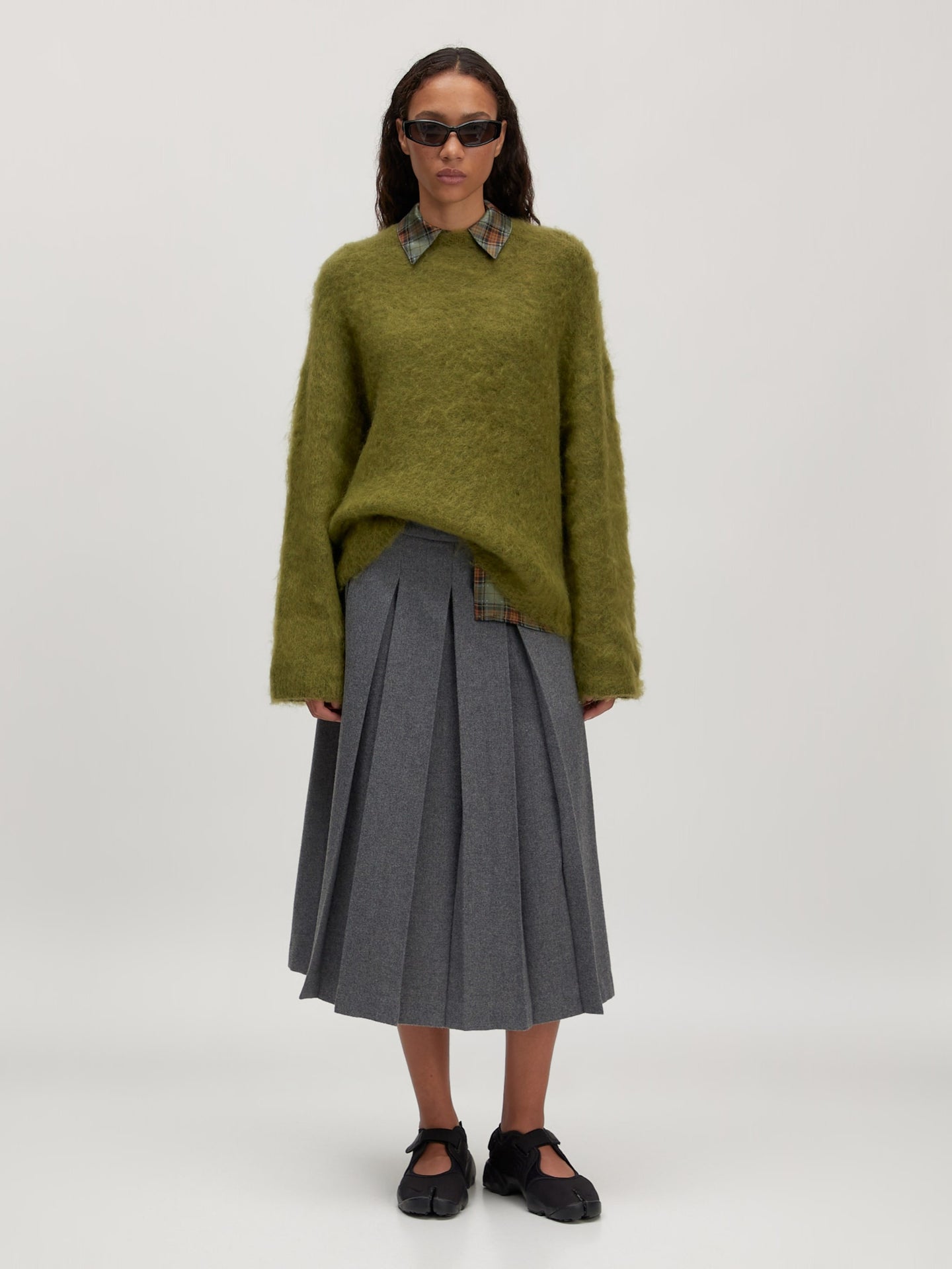 Edited Bailee Mohair Jumper Groen Dames