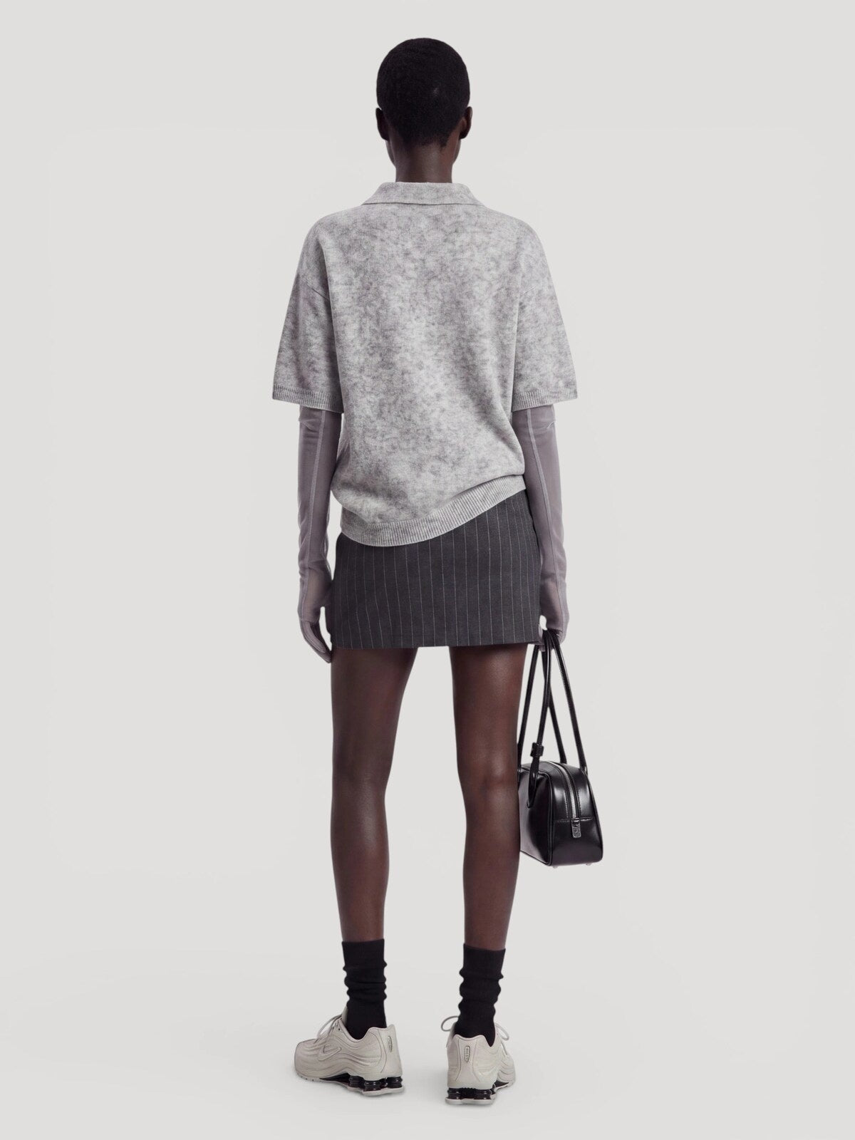 Edited Callie Polo Shirt Lichtgrijs Dames