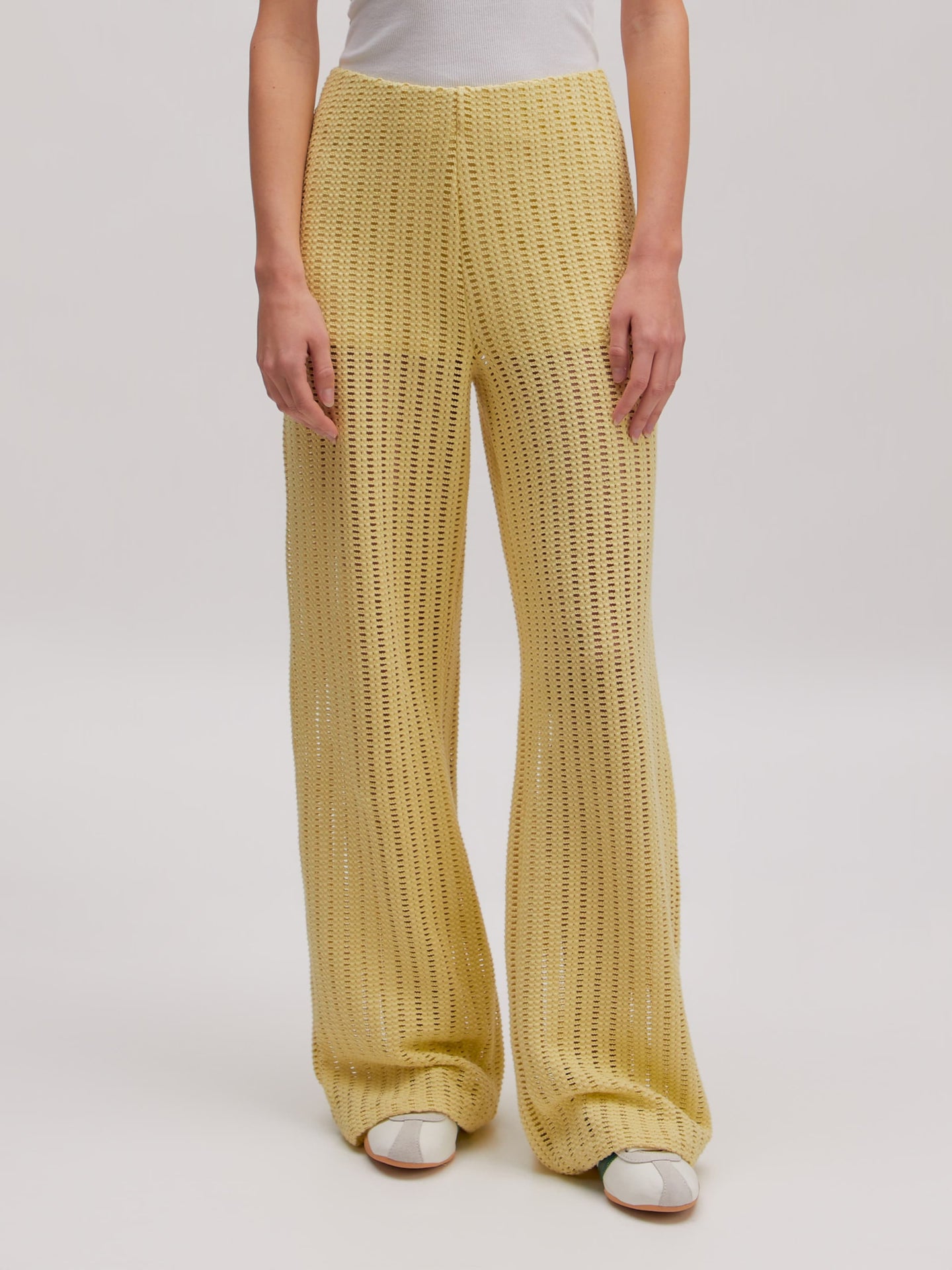 Edited Finn Trousers Lichtgeel Dames