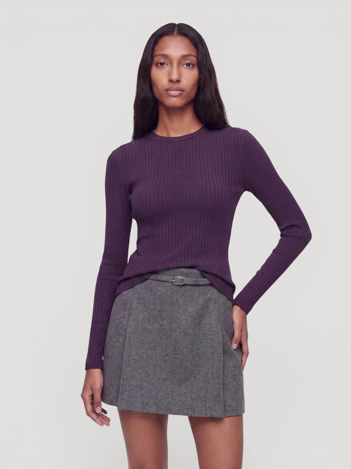 Edited Ginger Ls Top Donkerrood Dames