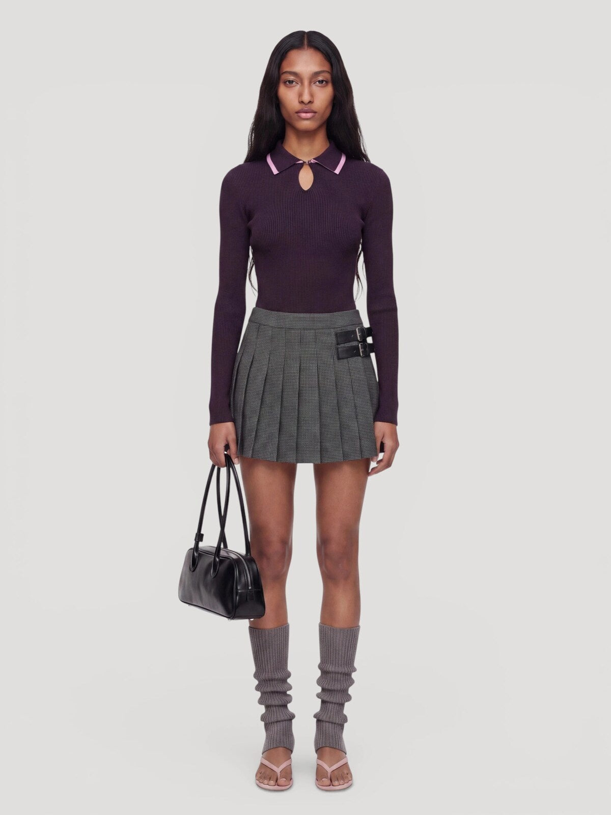 Edited Hoku Polo Jumper Donkerrood Dames