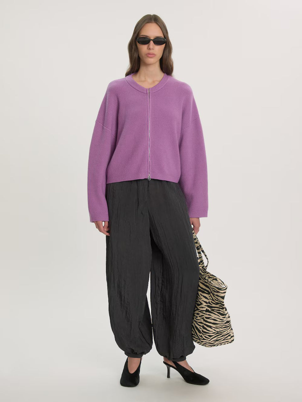 Edited Llleana Cardigan Paars Dames
