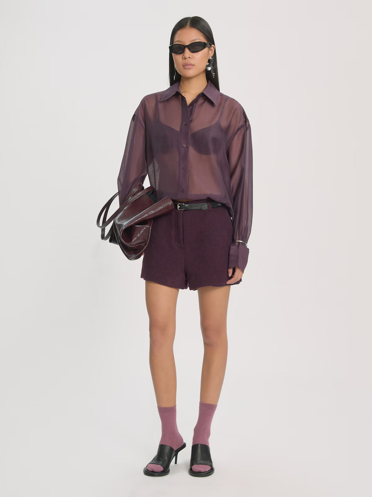Edited Ottilia Blouse Donkerrood Dames