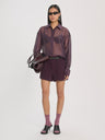 Edited Ottilia Blouse Donkerrood Dames