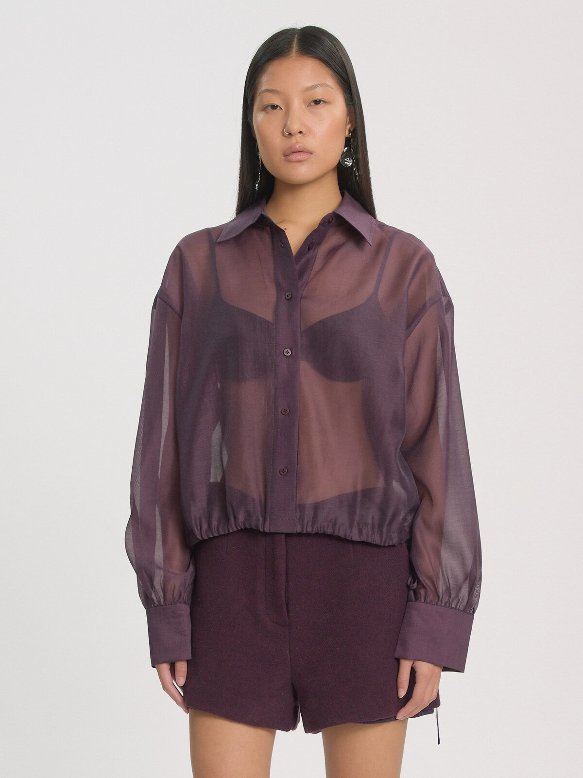 Edited Ottilia Blouse Donkerrood Dames
