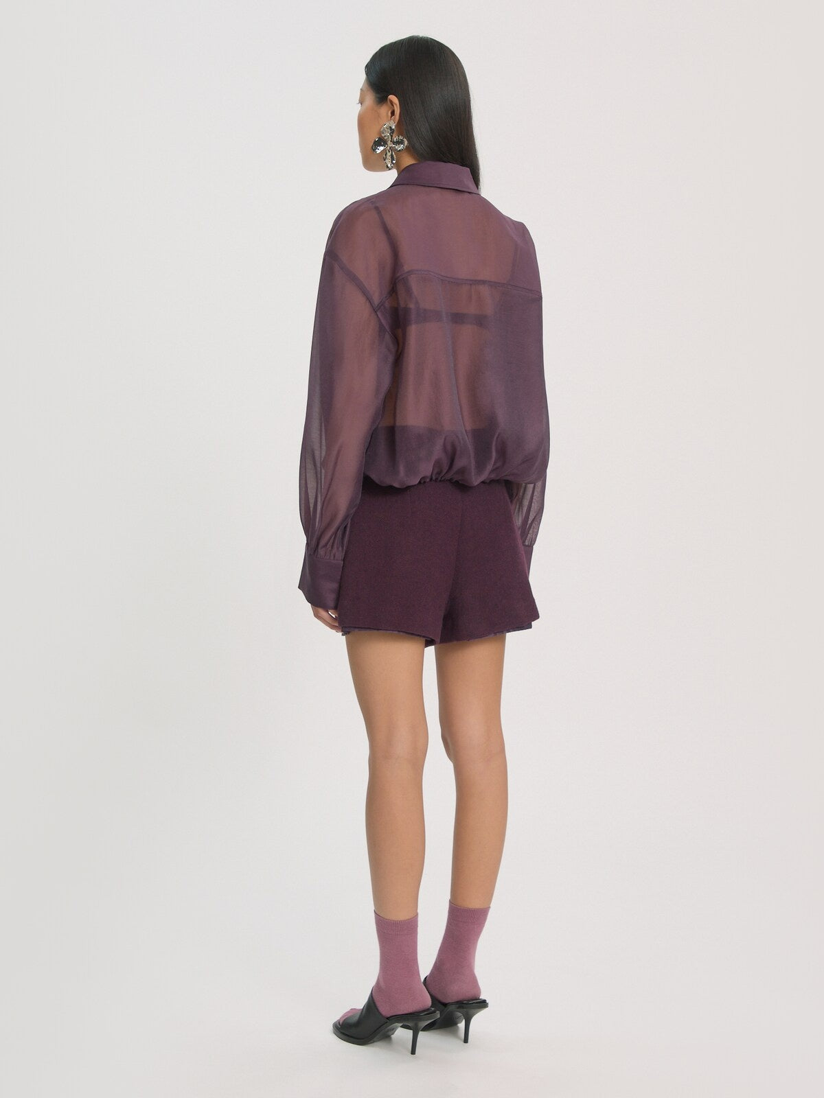 Edited Ottilia Blouse Donkerrood Dames