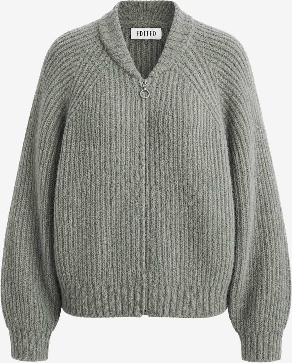 Edited Rani Bomber Cardigan Lichtgroen Dames