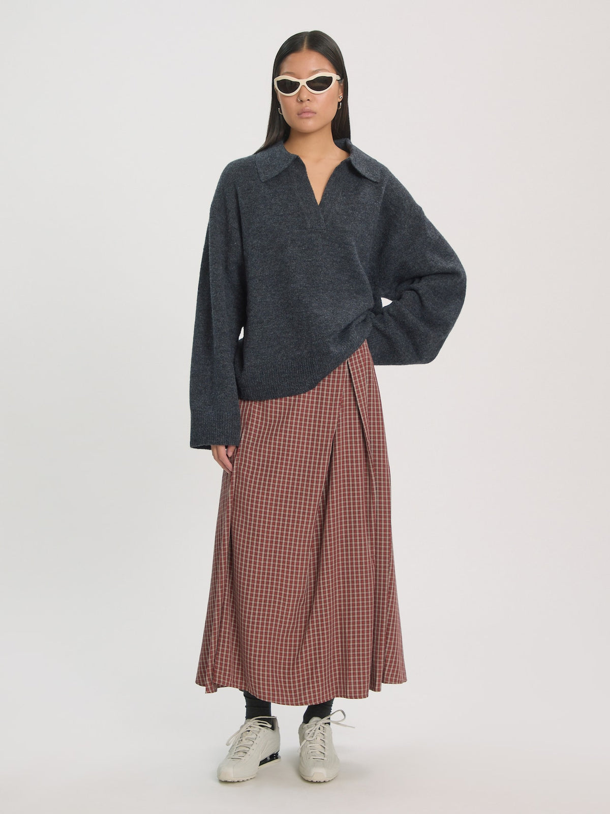 Edited Taria Jumper Donkergrijs Dames