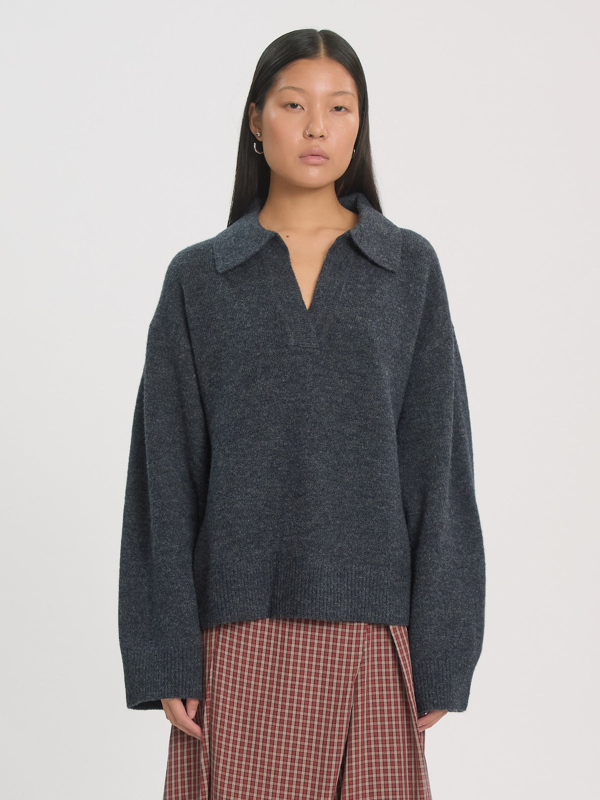 Edited Taria Jumper Donkergrijs Dames