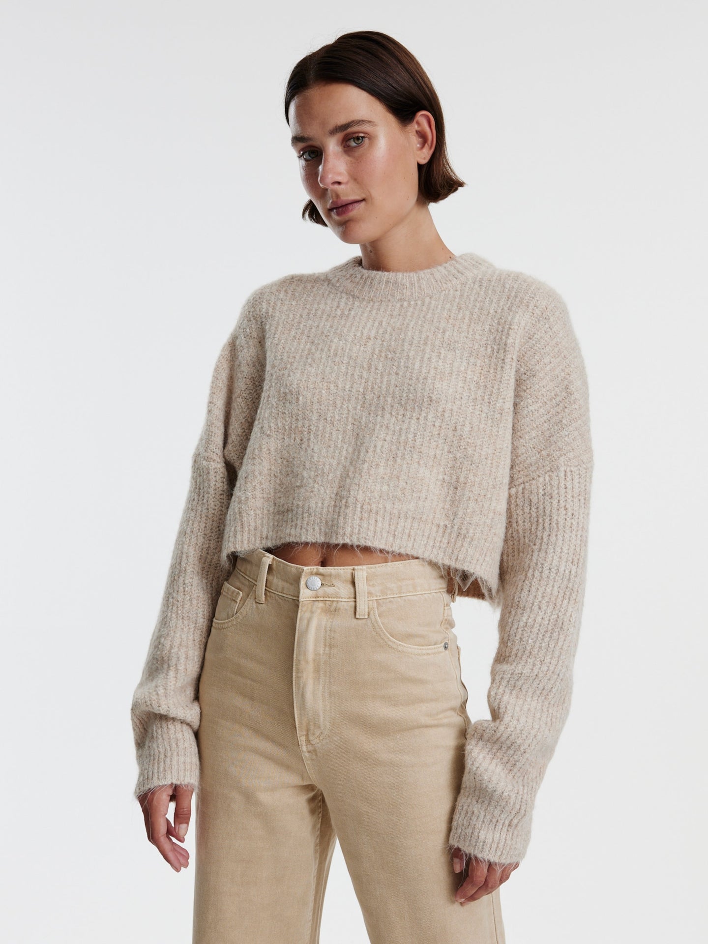 Edited Yella Jumper Lichtbruin Dames