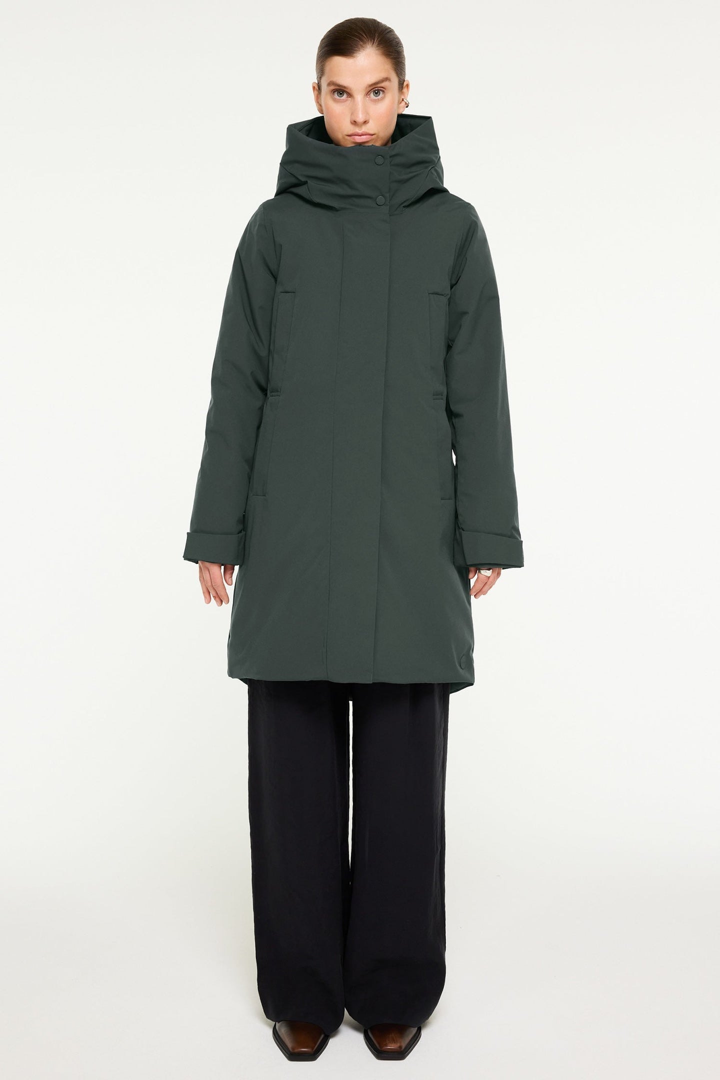 Elvine Eline Parka Donkergroen Dam
