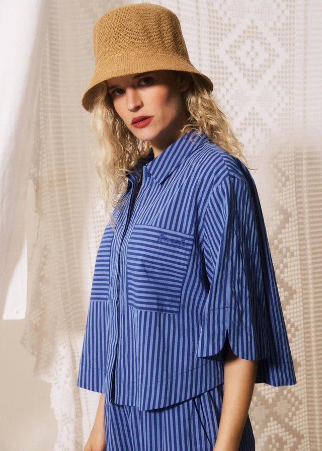 FRNCH Anna Blouse Blauw Dames