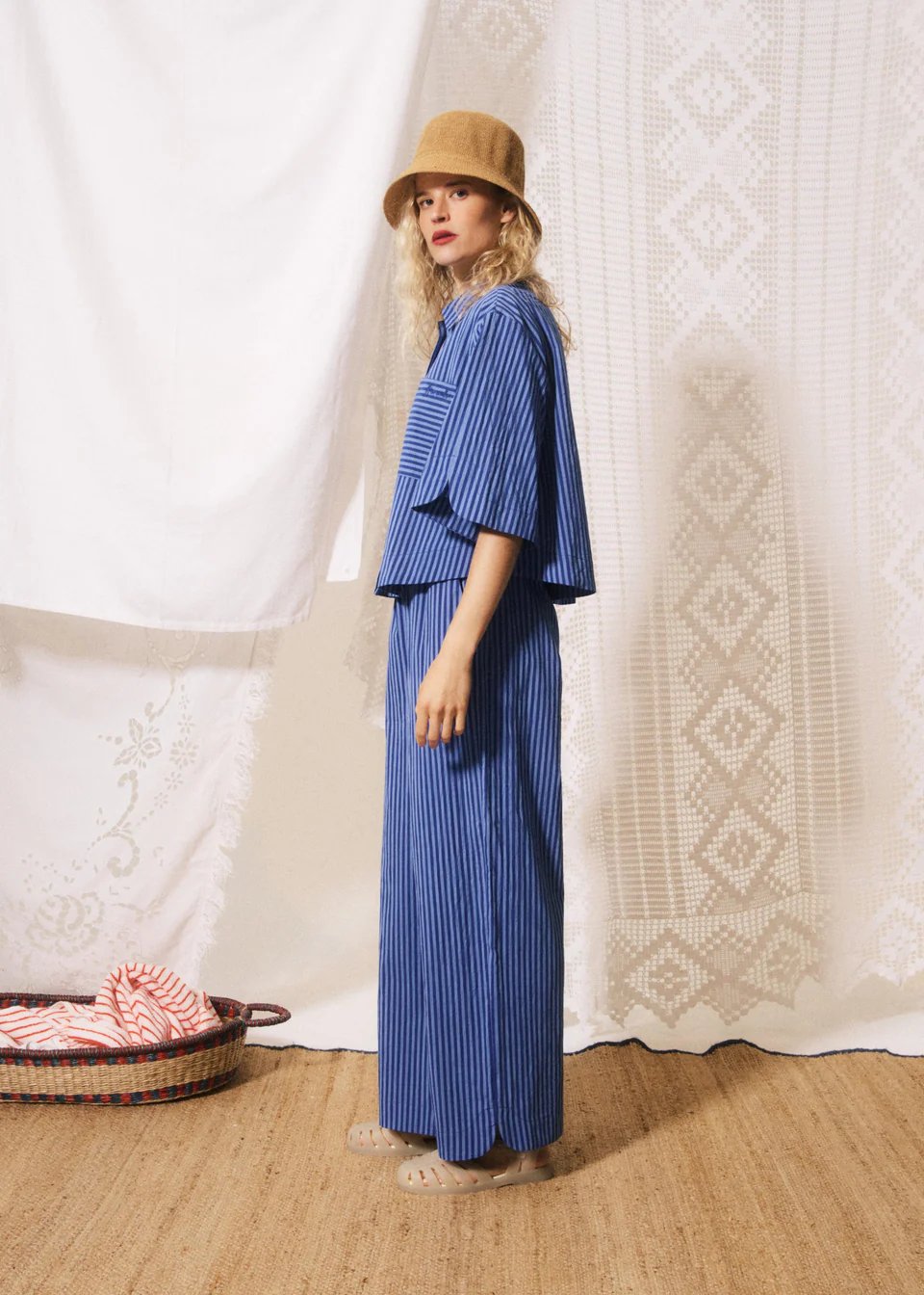 FRNCH Annunziata Pant Blauw Dames