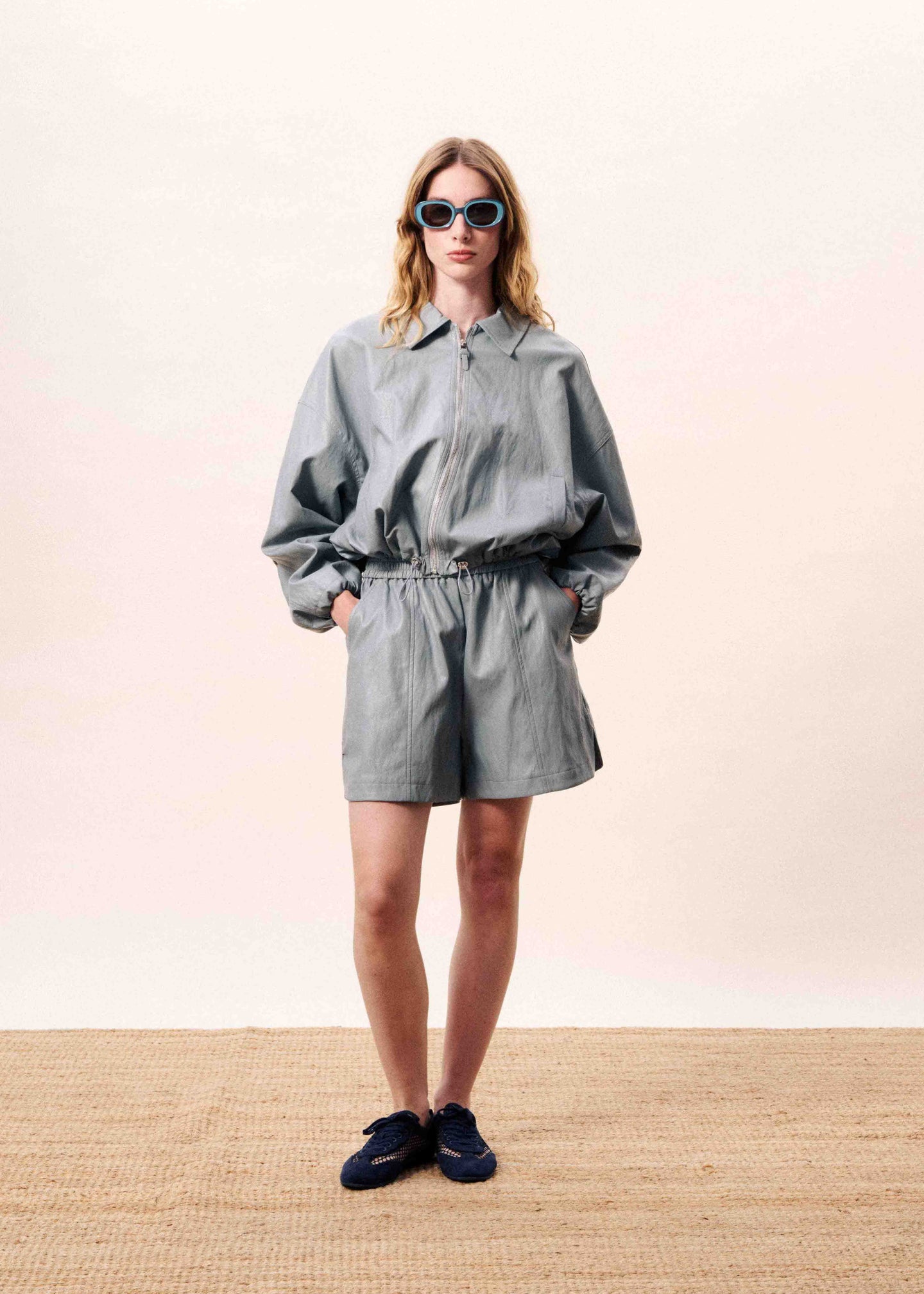 FRNCH Bomber Ariel Lichtgrijs Dames