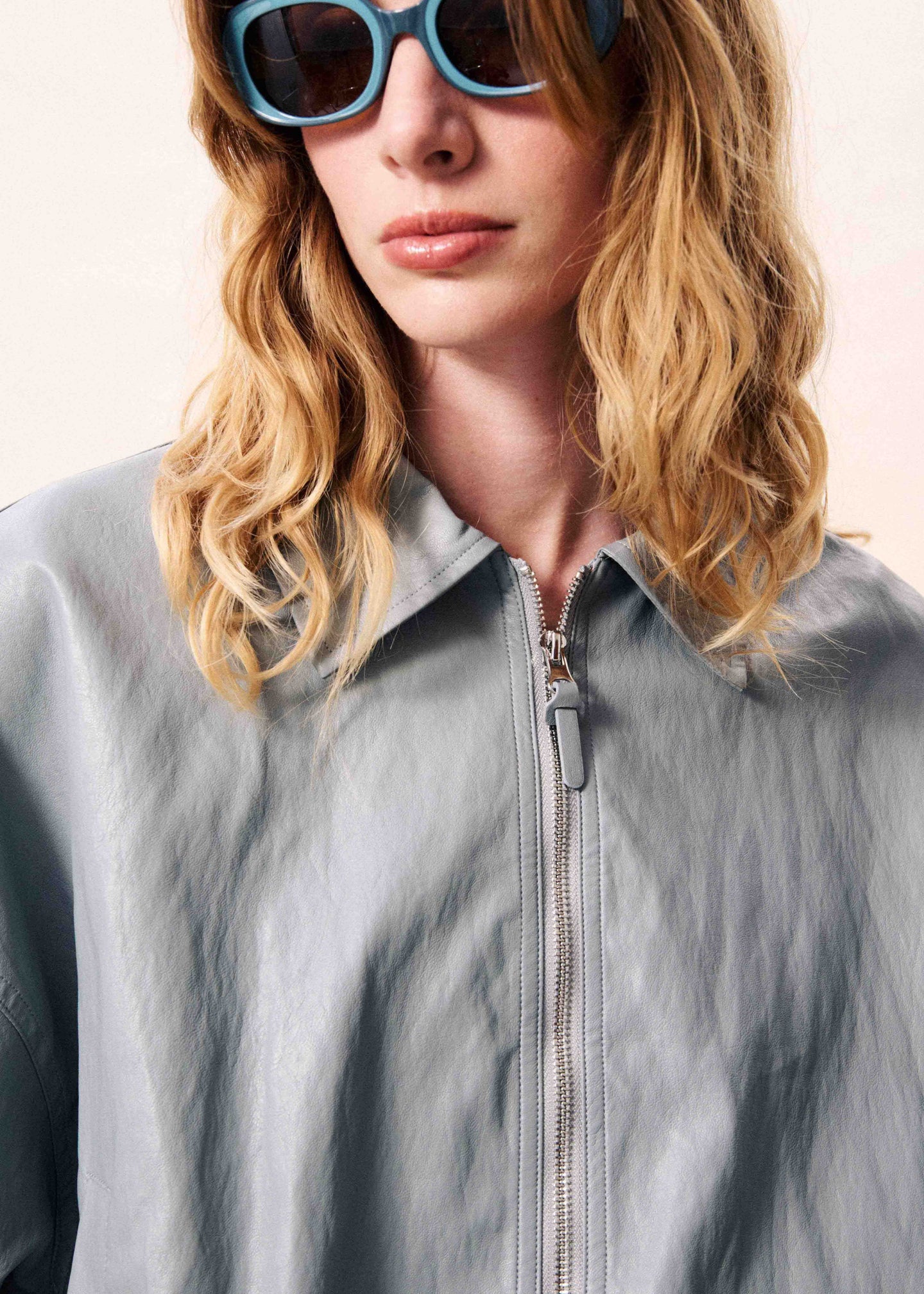 FRNCH Bomber Ariel Lichtgrijs Dames