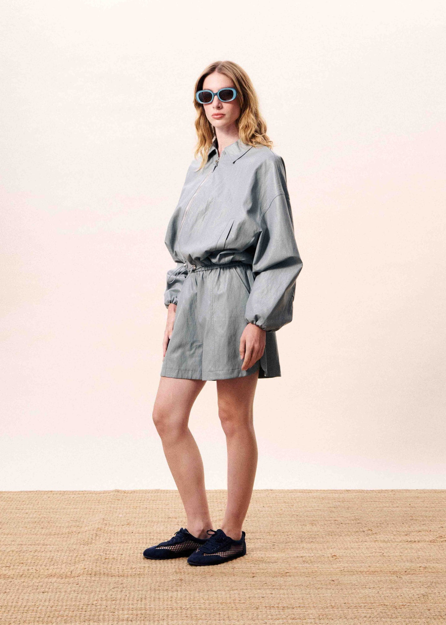 FRNCH Bomber Ariel Lichtgrijs Dames