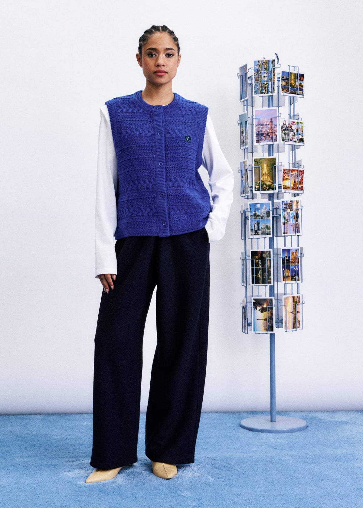 FRNCH Cardigan Miryang Blauw Dames