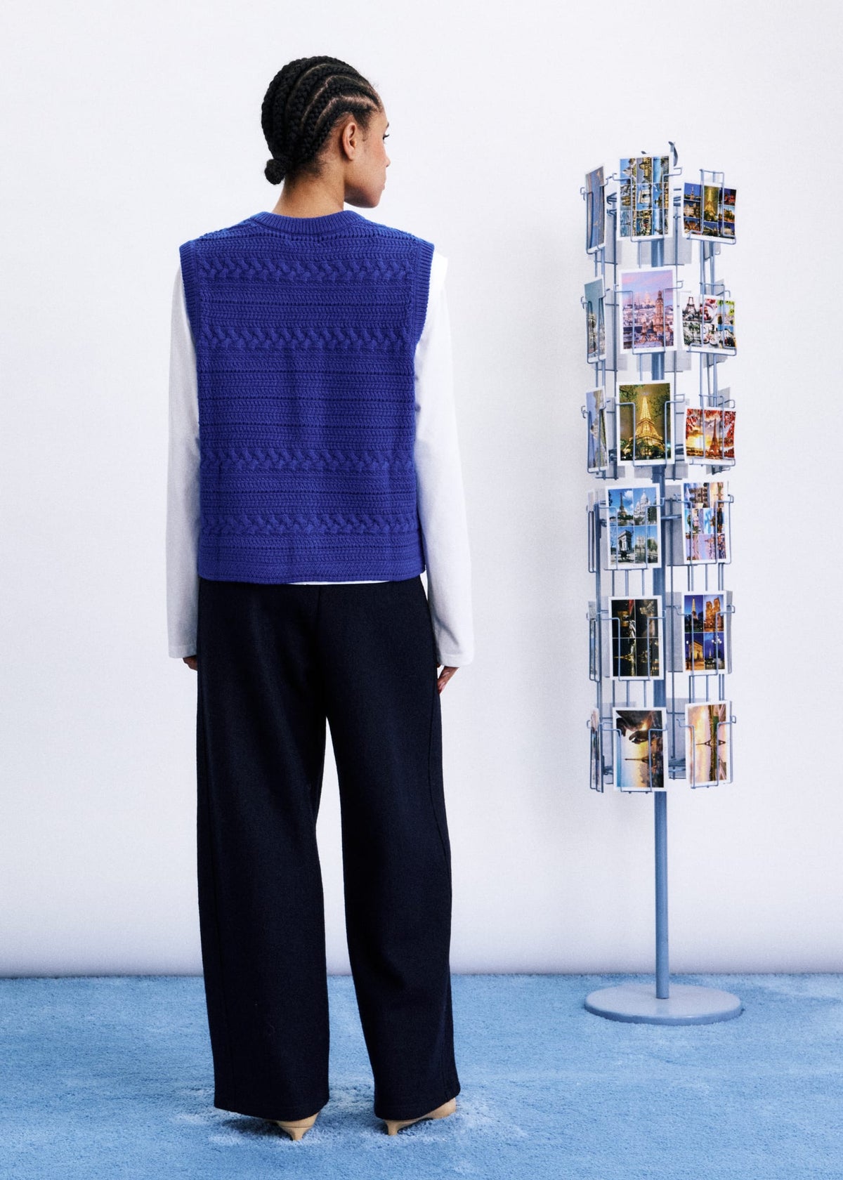 FRNCH Cardigan Miryang Blauw Dames