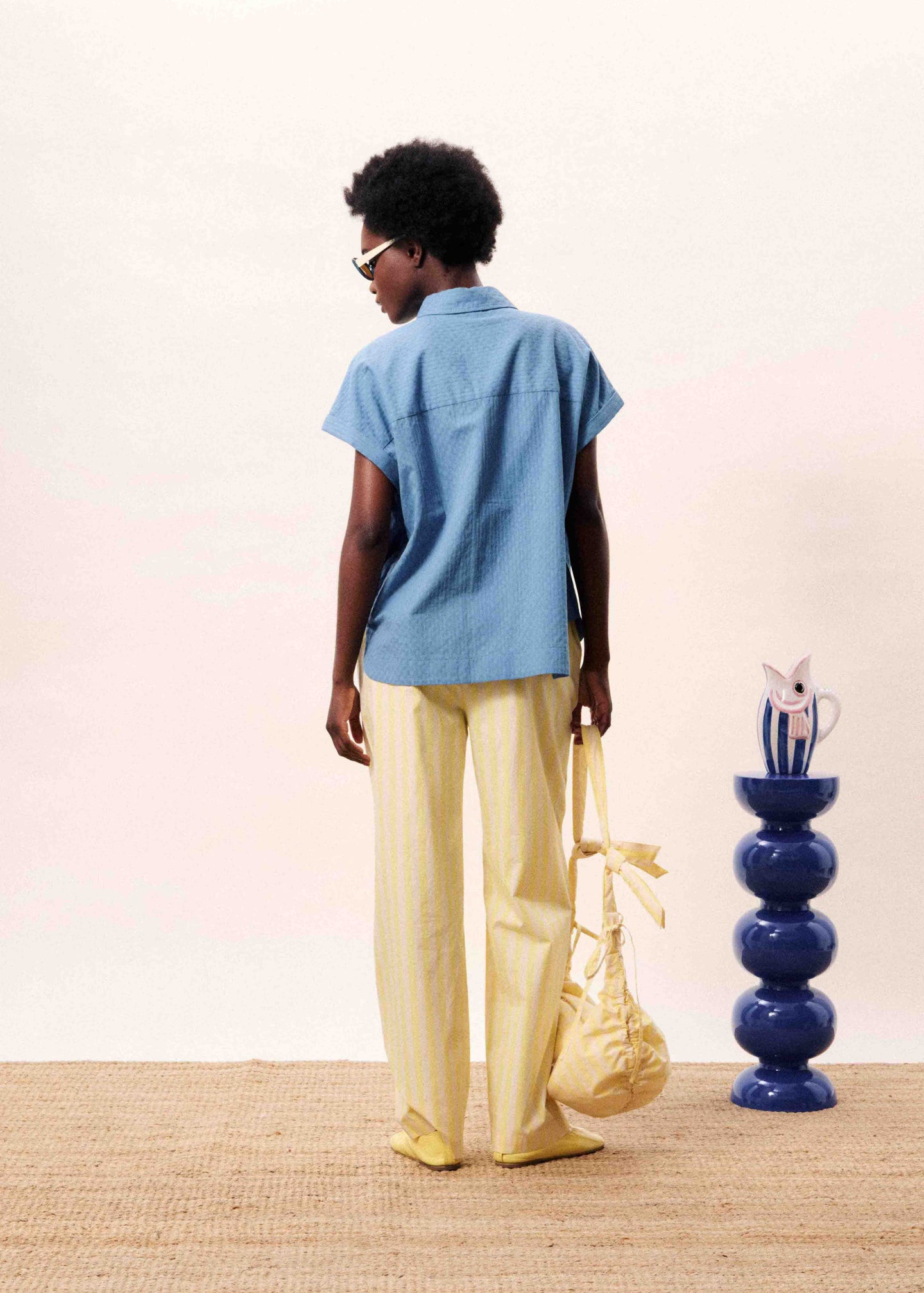 FRNCH Chemise Brizea Lichtblauw Dames