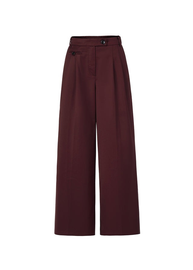 FRNCH Hibiscus Pantalon Donkerrood Dames