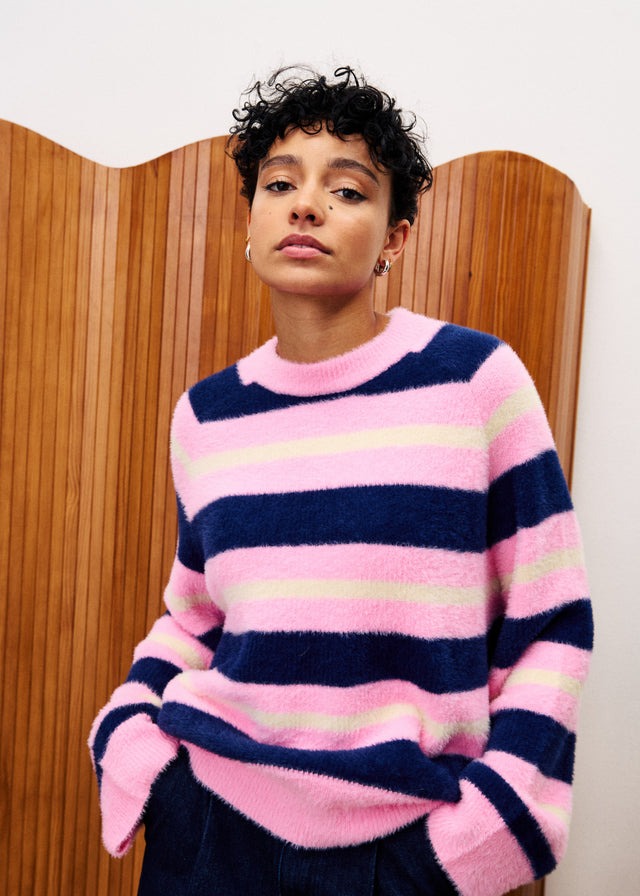 FRNCH Himalayen Pull Roze Dames