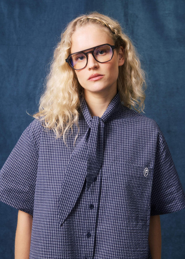FRNCH Naomi Blouse Donkerblauw Dames