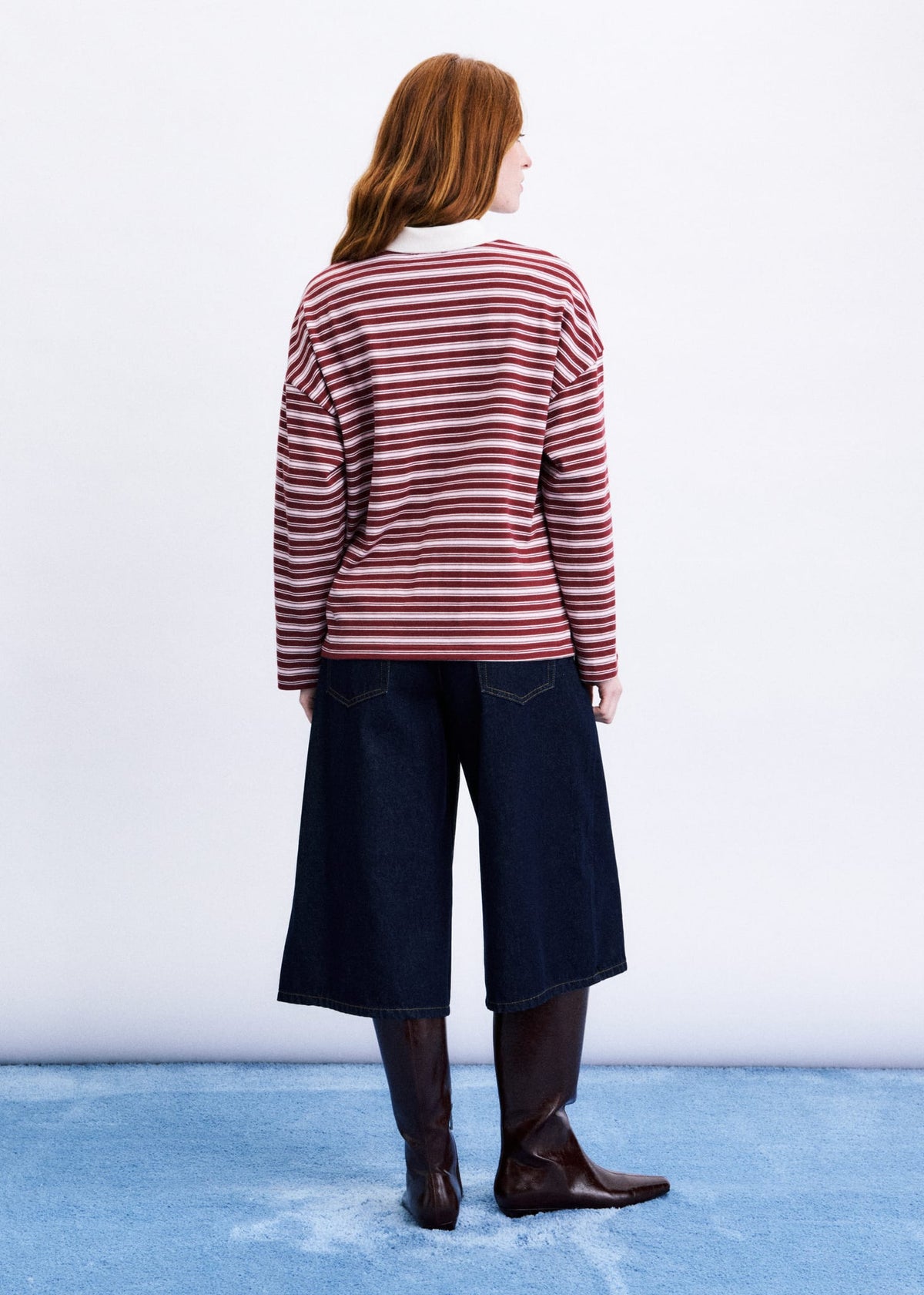 FRNCH Polo Rumoi Donkerrood Dames