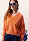 FRNCH Pull Dara Oranje Dames
