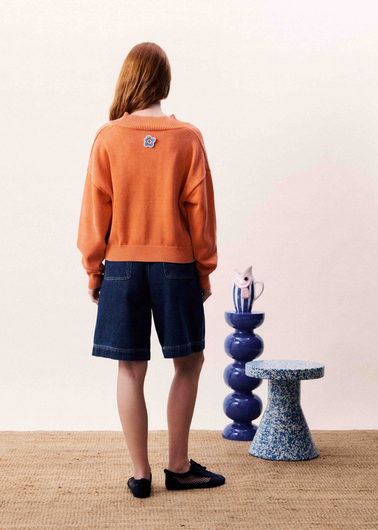 FRNCH Pull Dara Oranje Dames